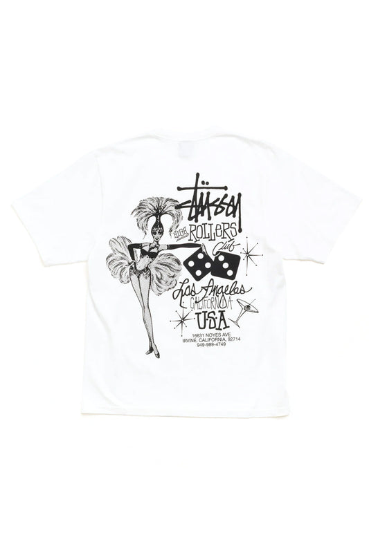 Stüssy High Rollers Pig. Dyed T-Shirt Altweiss