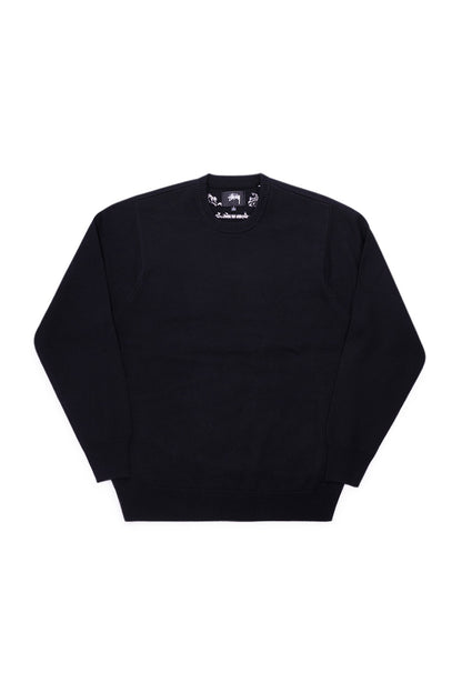 Stussy Laguna Icon Sweater Black - BONKERS