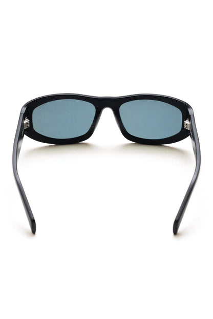 Stüssy Landon Sunglasses Matte Black / Green Lenses - BONKERS