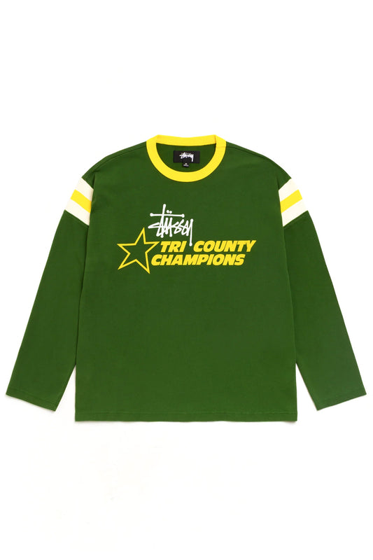 Stüssy LS Ringer Tee Grün
