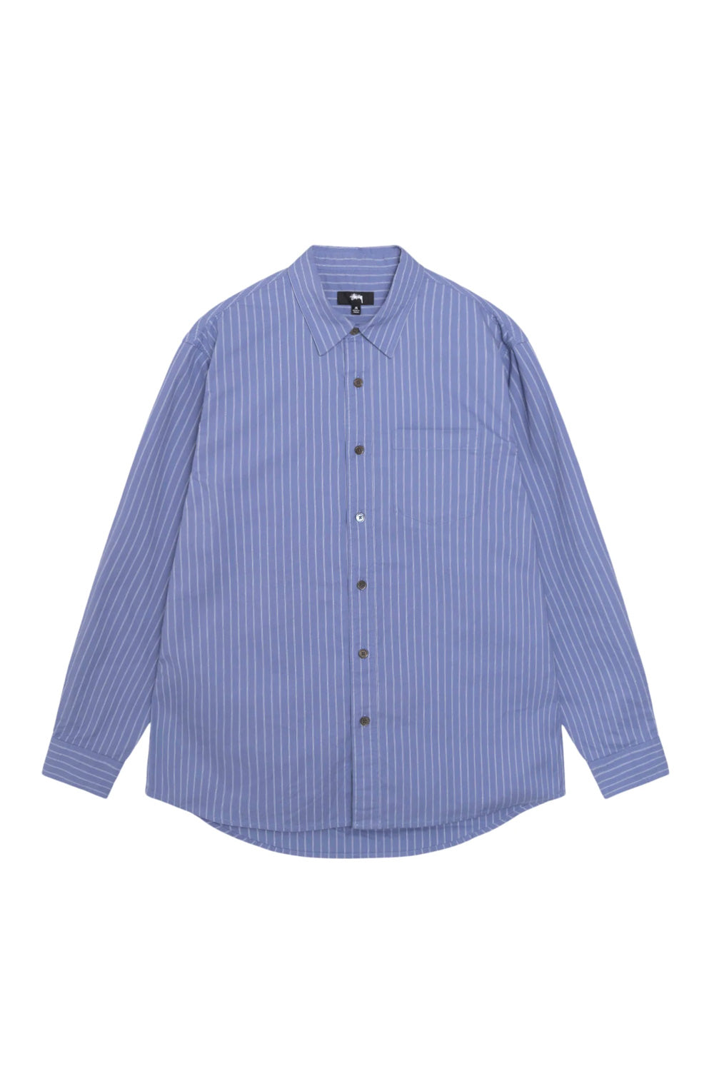 Stussy Oxfort LS Shirt Blue Stripe - BONKERS
