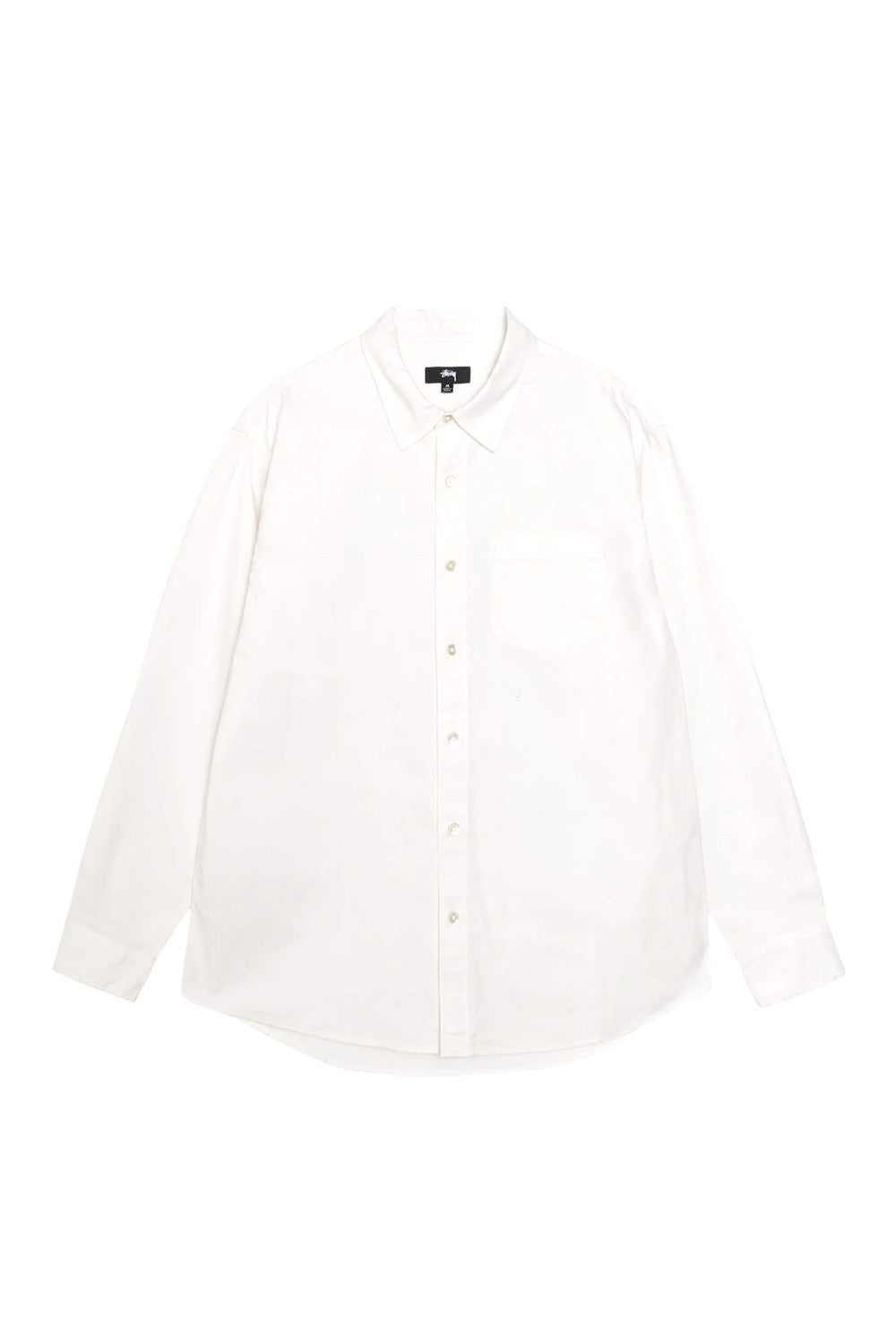 Stussy Oxfort LS Shirt White - BONKERS