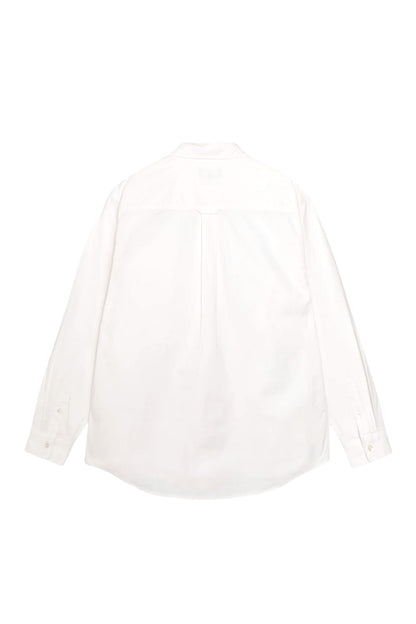 Stussy Oxfort LS Shirt White - BONKERS