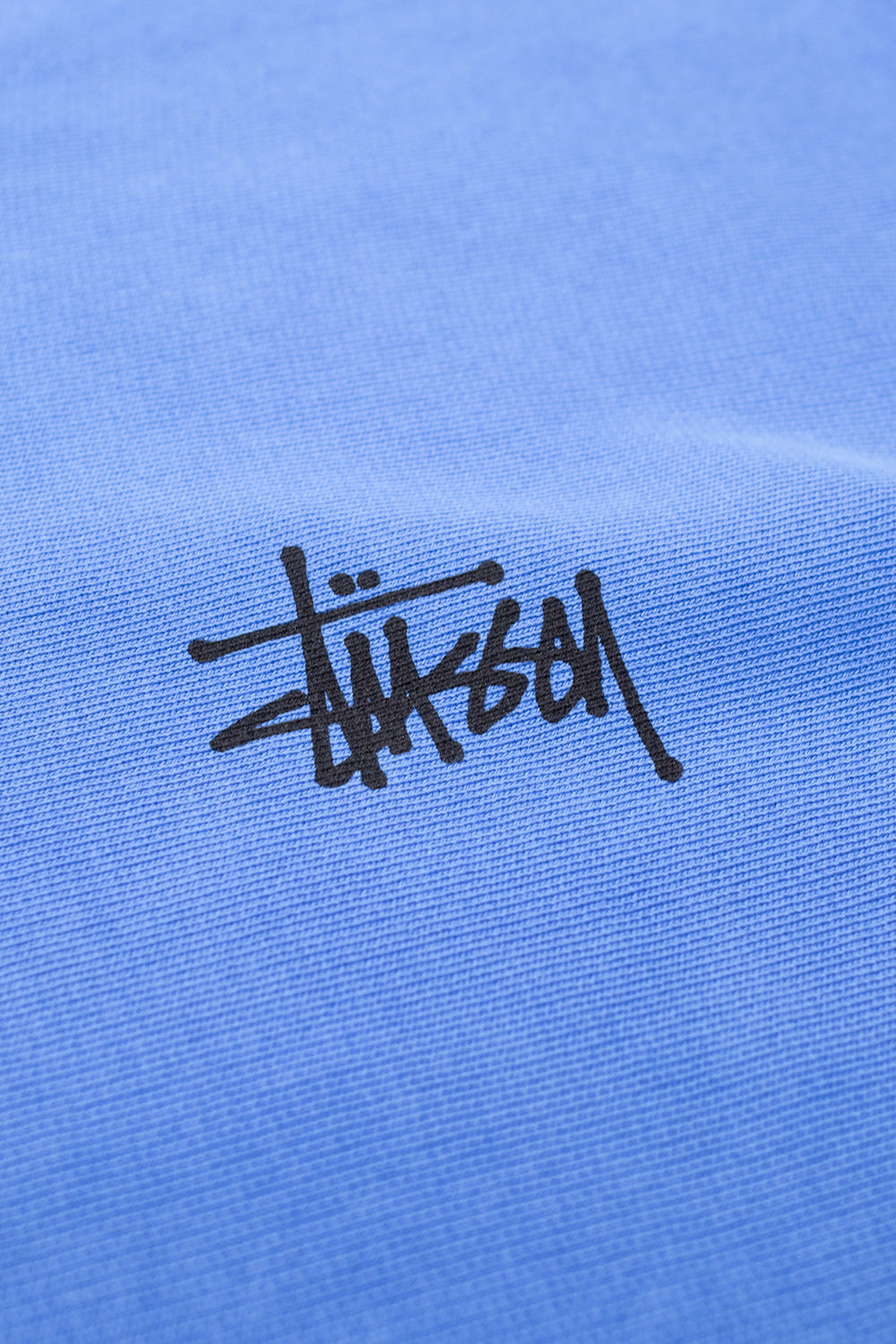 Stussy Pigment Dyed Basic Logo Crewneck Blue - BONKERS