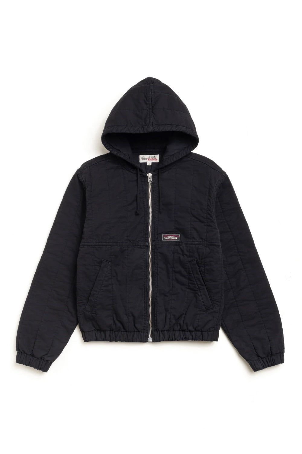 Stüssy Quilted Canvas Work Jacket Black - BONKERS