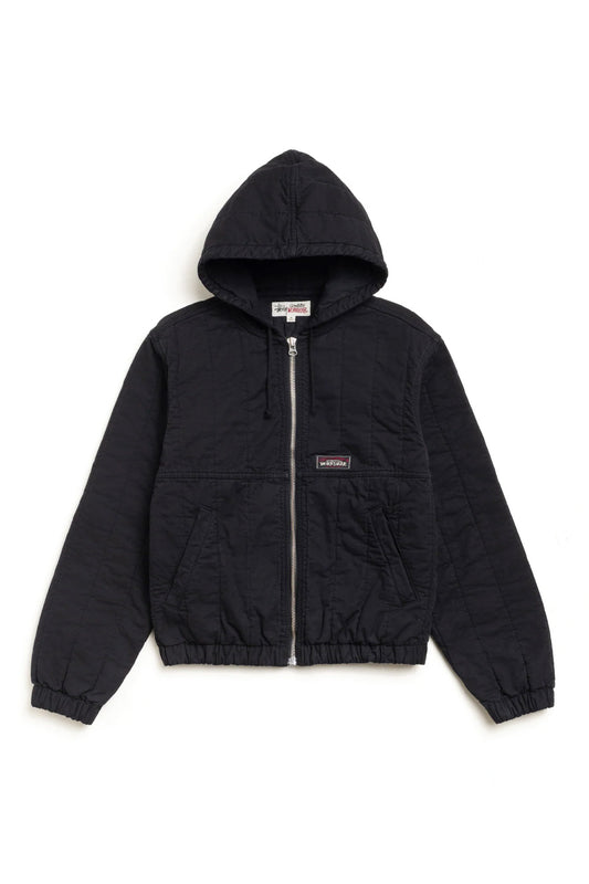 Stüssy Quilted Canvas Work Jacket Black - BONKERS