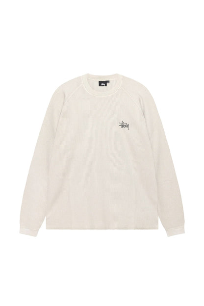 Stussy Raglan Thermal Basic Stock Bone - BONKERS