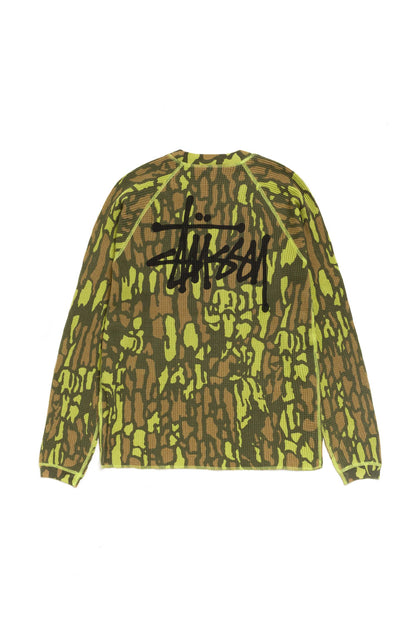 Stüssy Raglan Thermal Basic Stock Tree Bark Camo