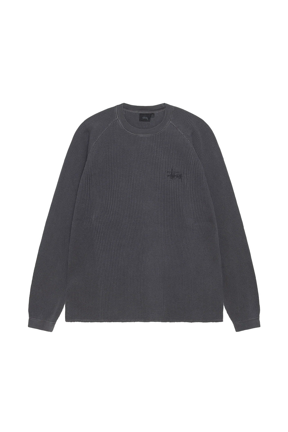 Stüssy Raglan Thermal Basic Stock Washed Black