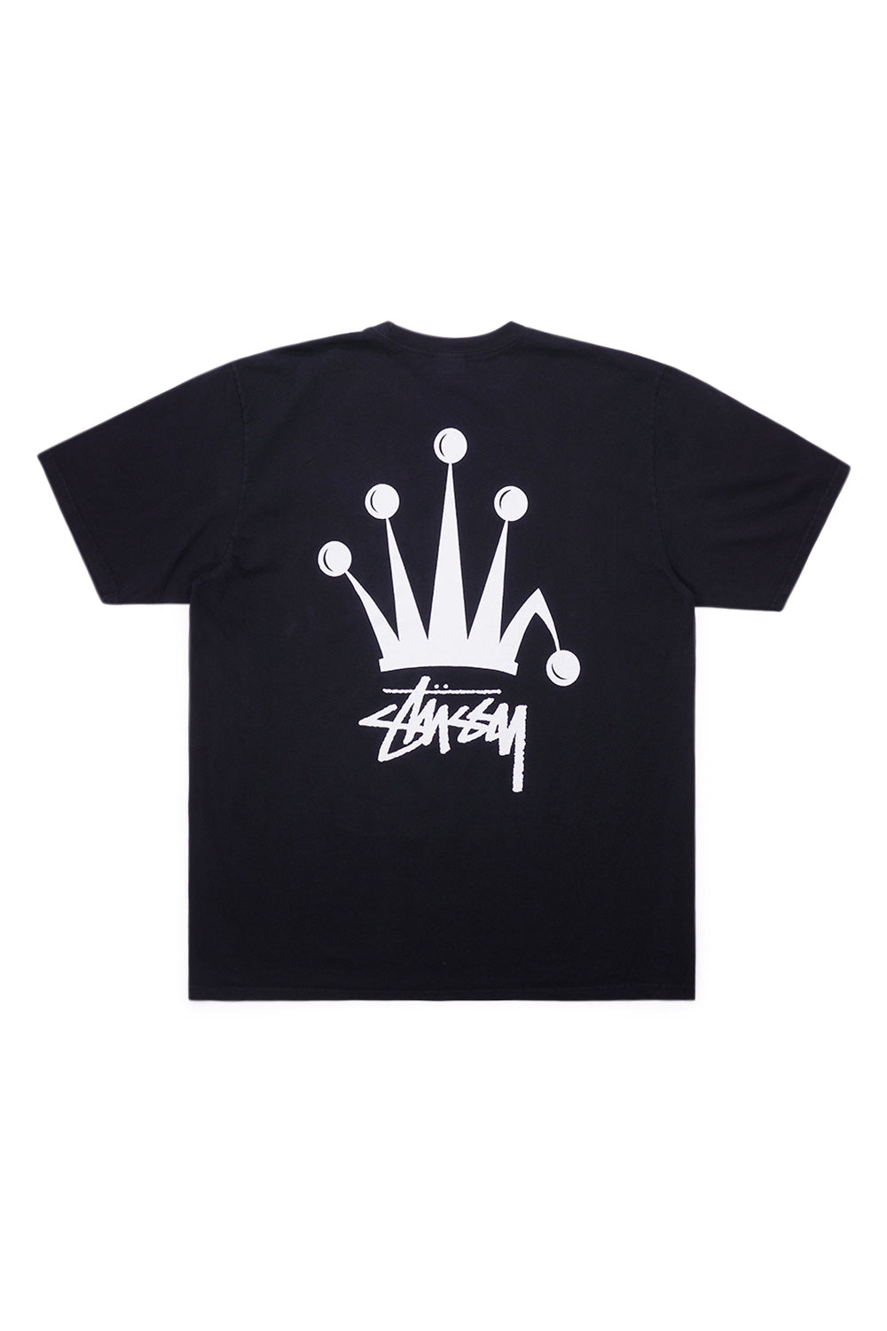 Stussy Regal Crown T-Shirt Pig. Dyed Black - BONKERS