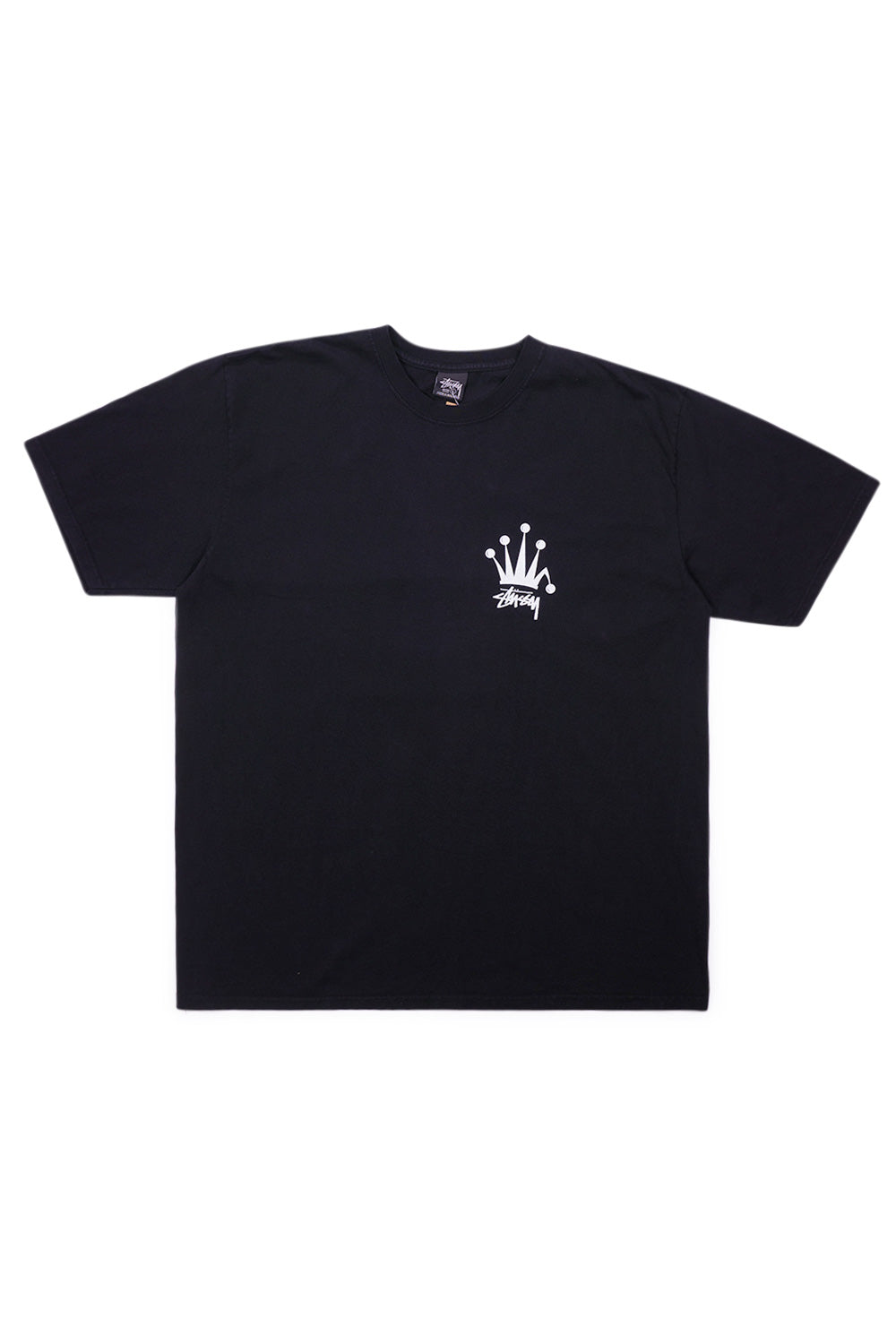 Stussy Regal Crown T-Shirt Pig. Dyed Black - BONKERS