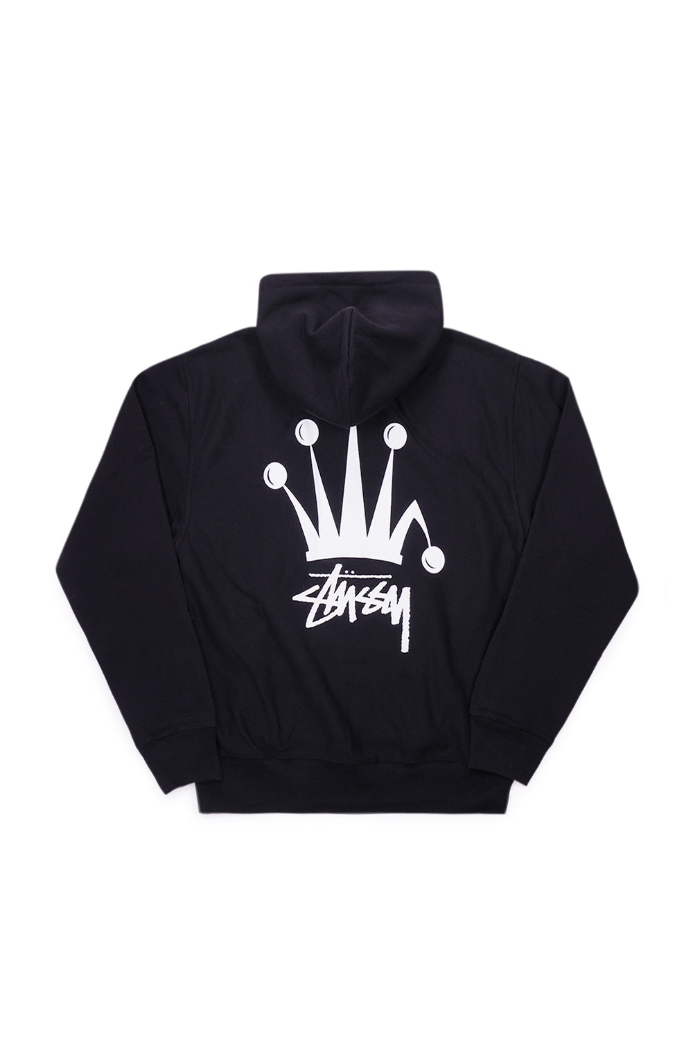 Stussy Regal Crown Zip Hoodie Black - BONKERS