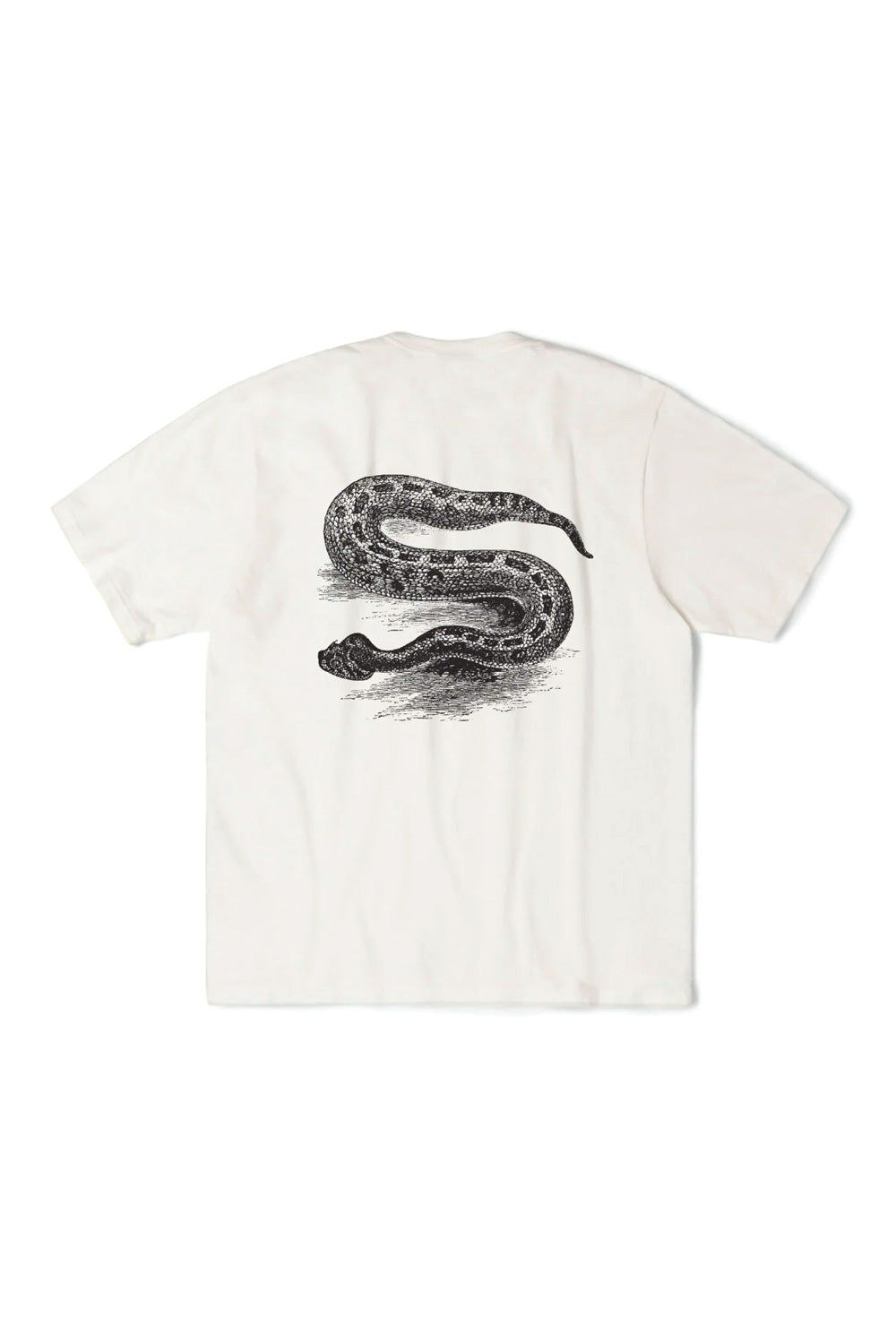 Stussy Serpent Pig. Dyed T-Shirt Natural - BONKERS