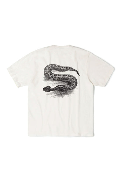 Stussy Serpent Pig. Dyed T-Shirt Natural - BONKERS