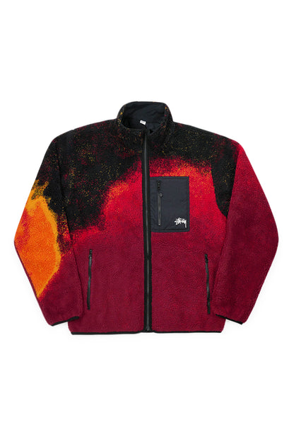 Stussy Sherpa Reversible Jacket Lava - BONKERS