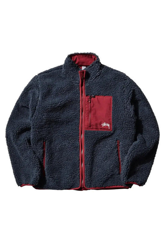 Stüssy Sherpa Reversible Jacket Fumar
