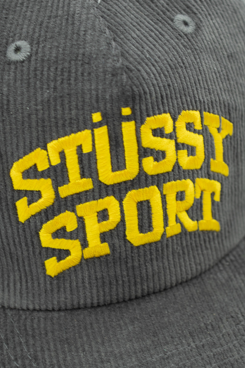 Stussy Sport Arch Cord Stapback Cap Charcoal