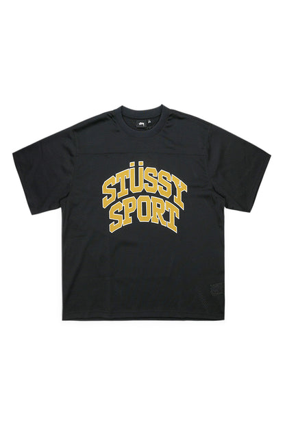Stussy Sport Mesh Football Jersey Black - BONKERS