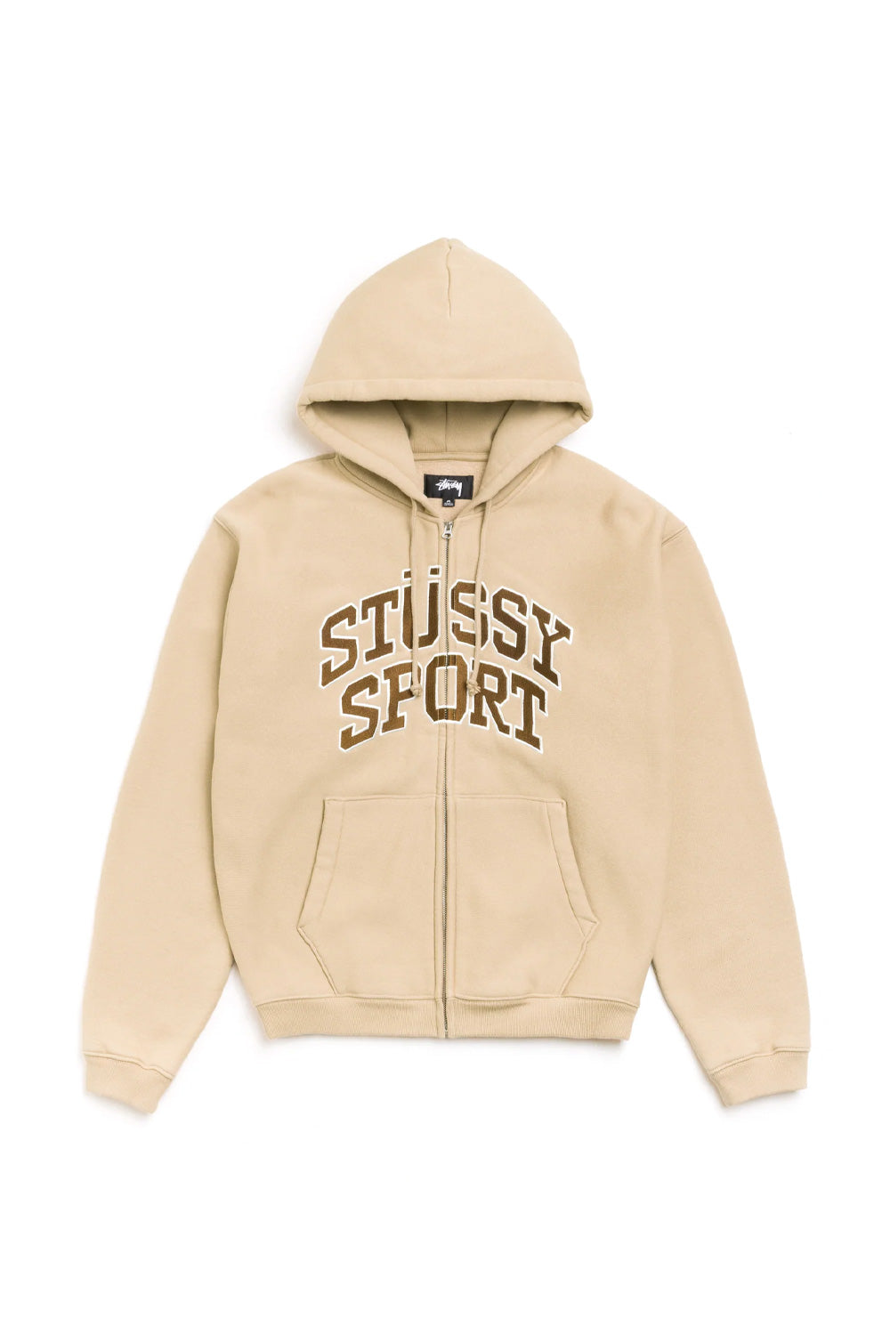 Stüssy Sport Zip Hood Hellbraun