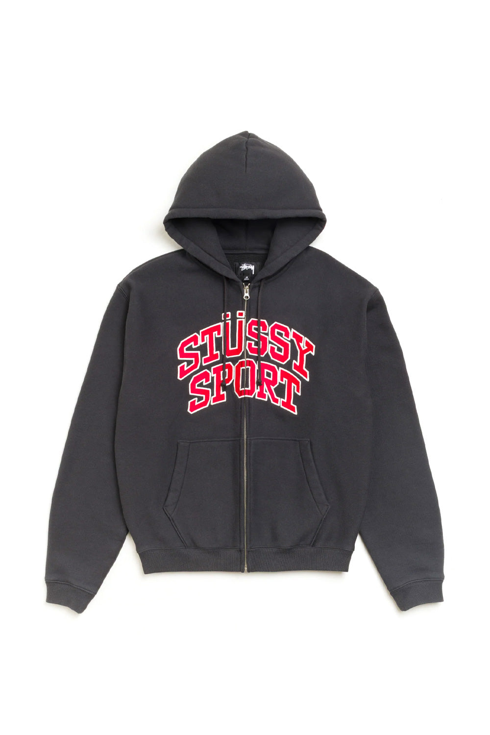 Stüssy Sport Zip Hood Washed Black