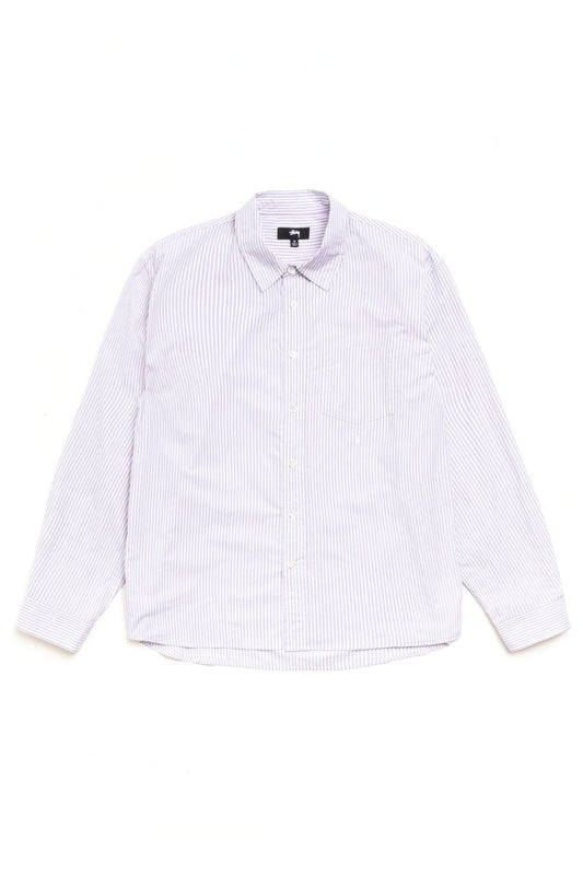 Stüssy Standard LS Shirt Lila Gestreift