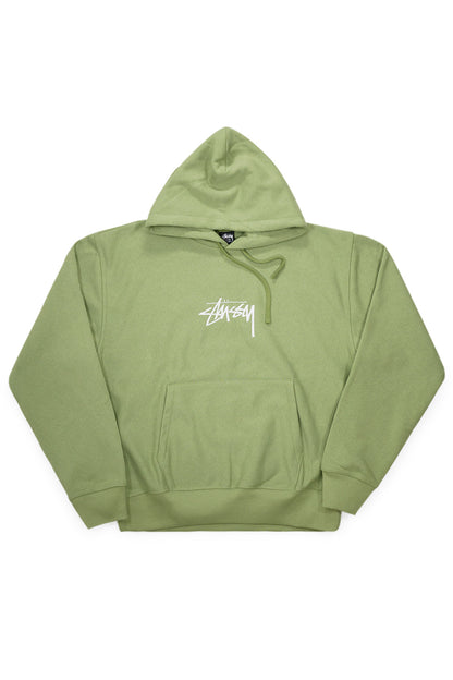 Stussy Stock Logo Applique Hoodie Moss - BONKERS