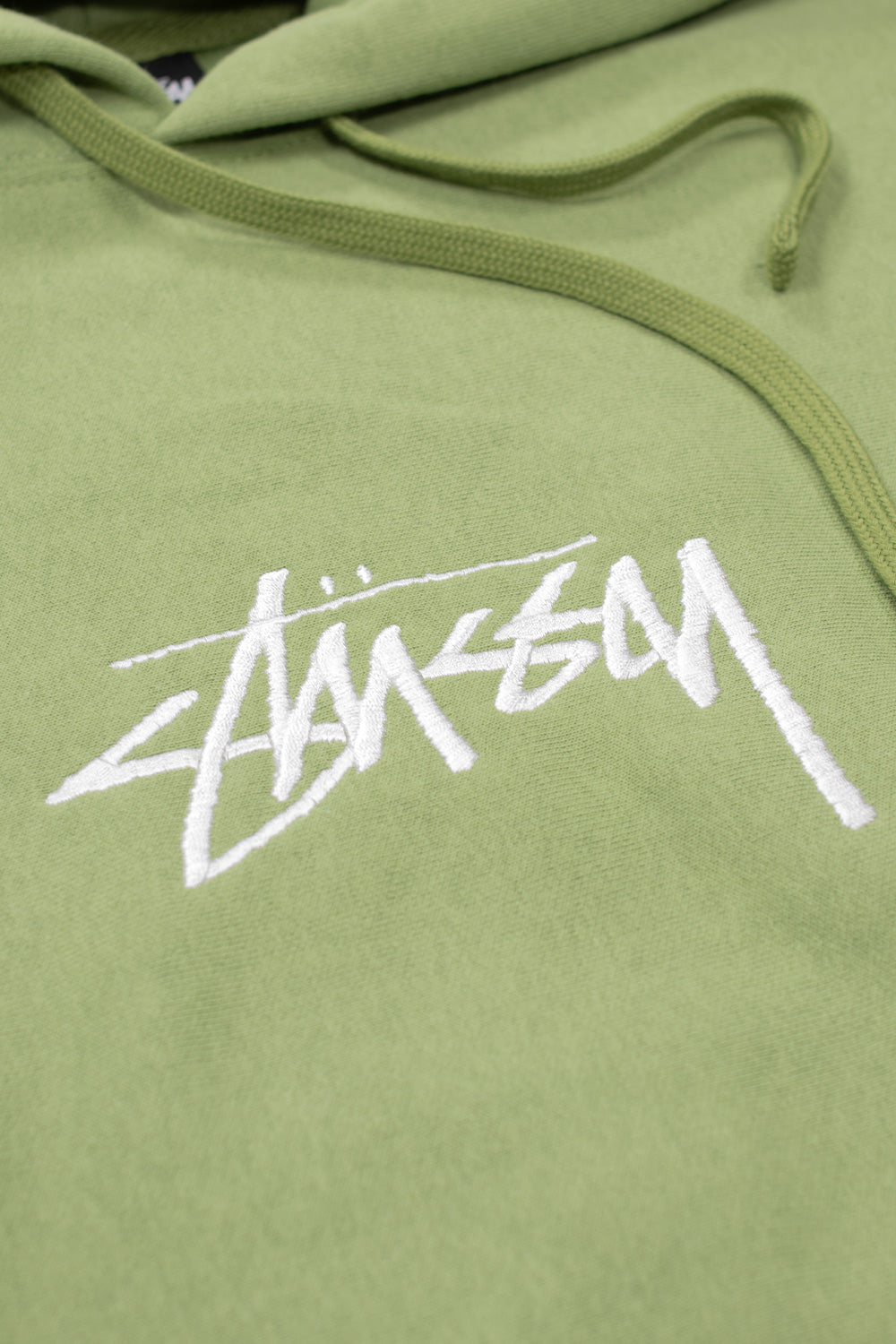 Stussy Stock Logo Applique Hoodie Moss - BONKERS