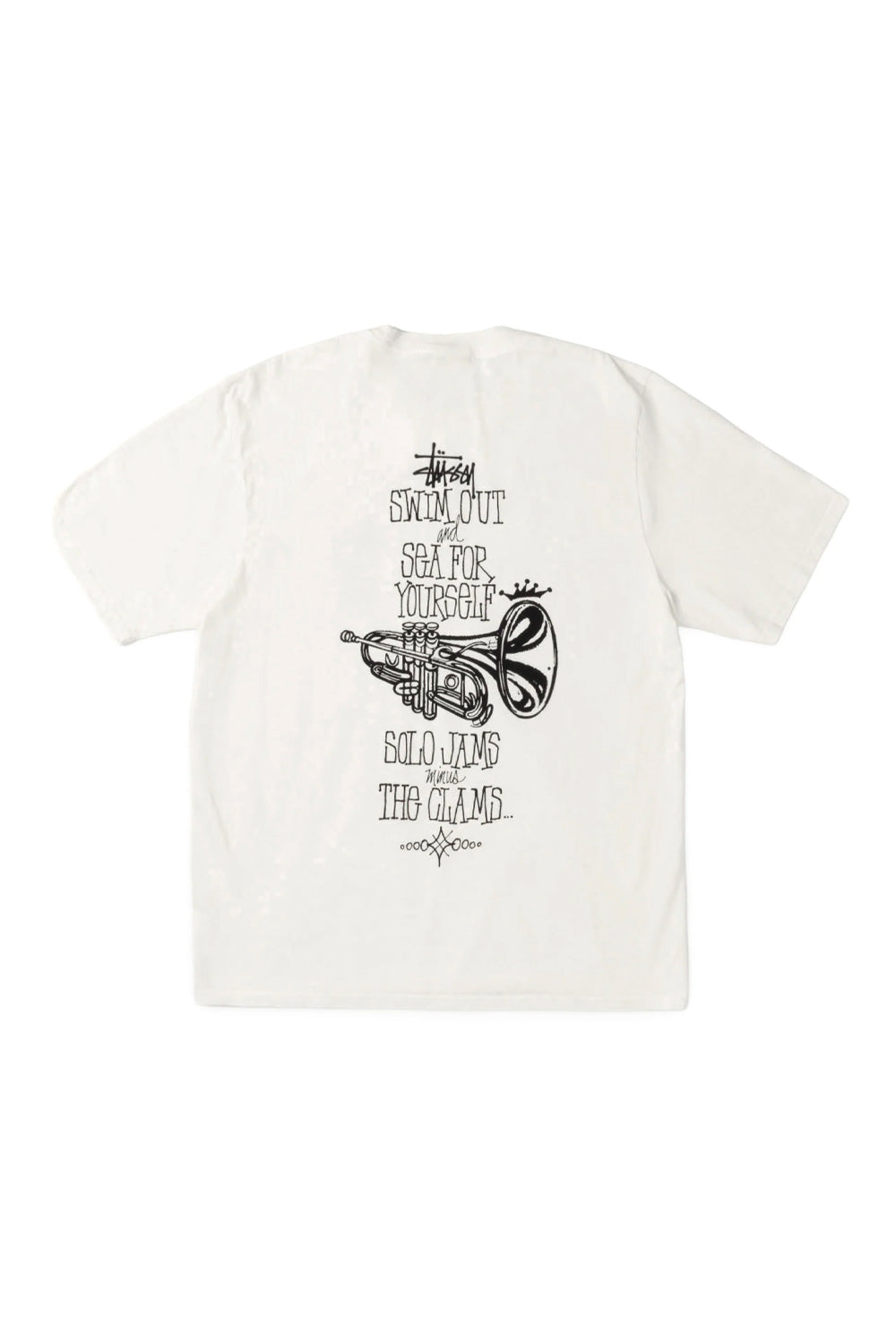 Stüssy Swim Out Pig. Dyed T-Shirt Altweiss