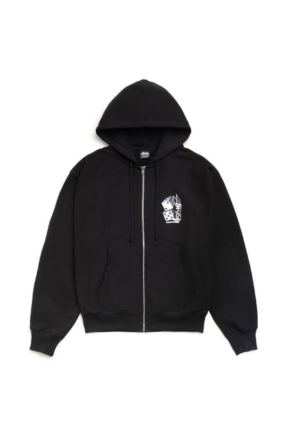 Stüssy Tall Dice Zip Hood Noir