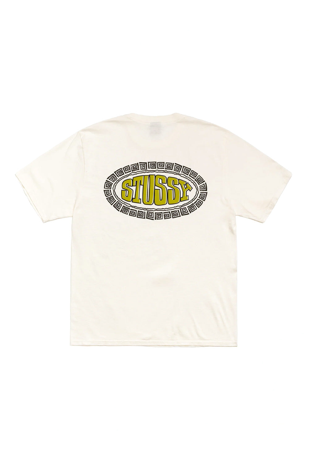 Stüssy Tile Oval Pig. Dyed T-Shirt Altweiss