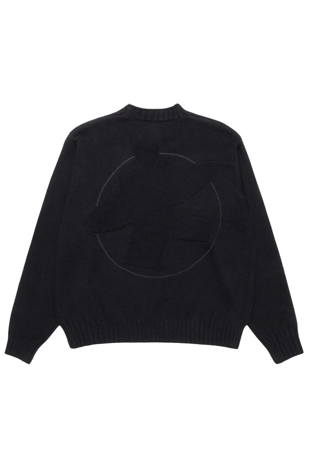 Stüssy Tonal Mock Neck Sweater Black