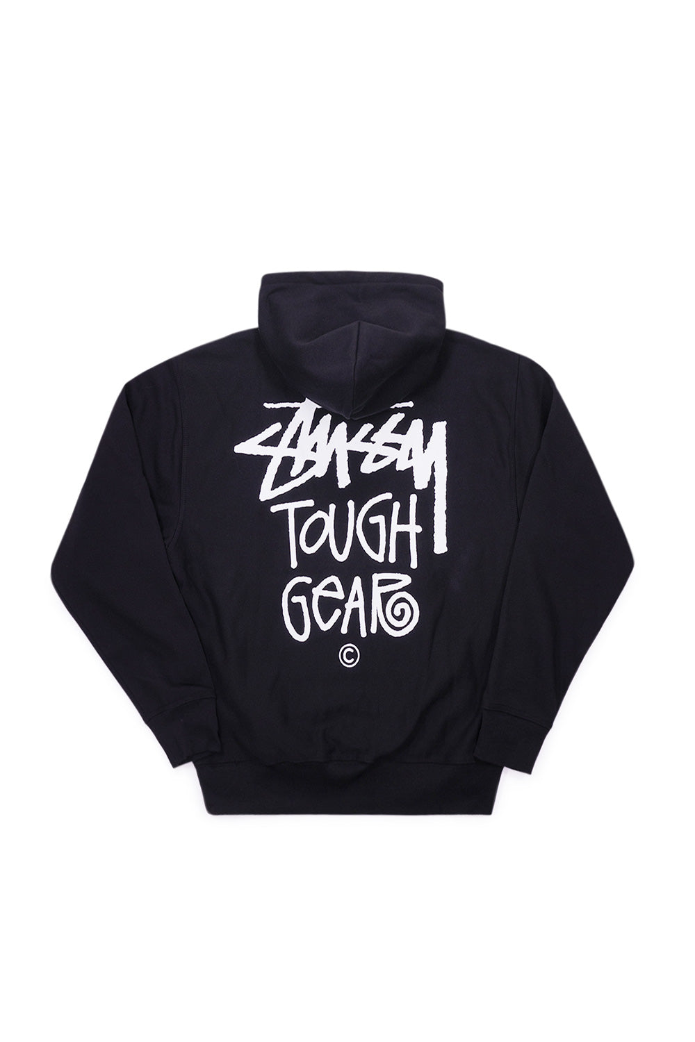 Stussy Tough Gear Hoodie Black - BONKERS