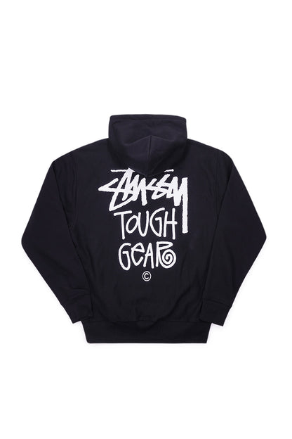 Stussy Tough Gear Hoodie Black - BONKERS