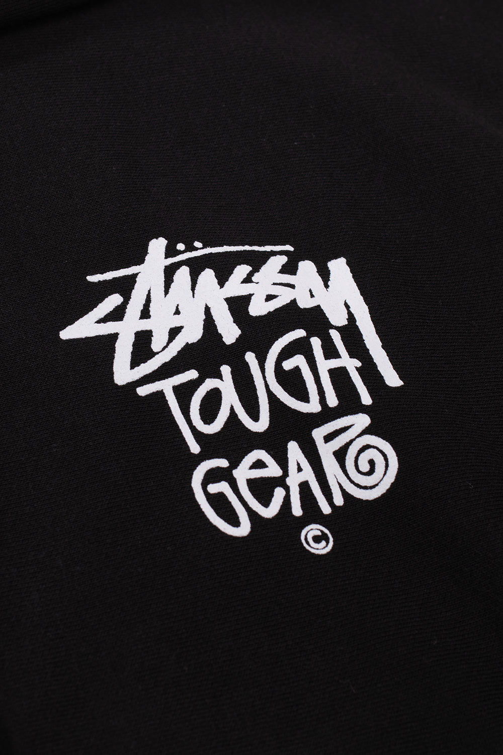 Stussy Tough Gear Hoodie Black - BONKERS