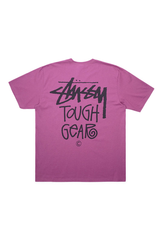 Stussy Tough Gear T-Shirt Berry - BONKERS