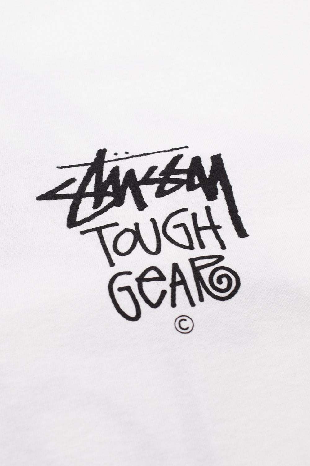 Stussy Tough Gear T-Shirt White - BONKERS