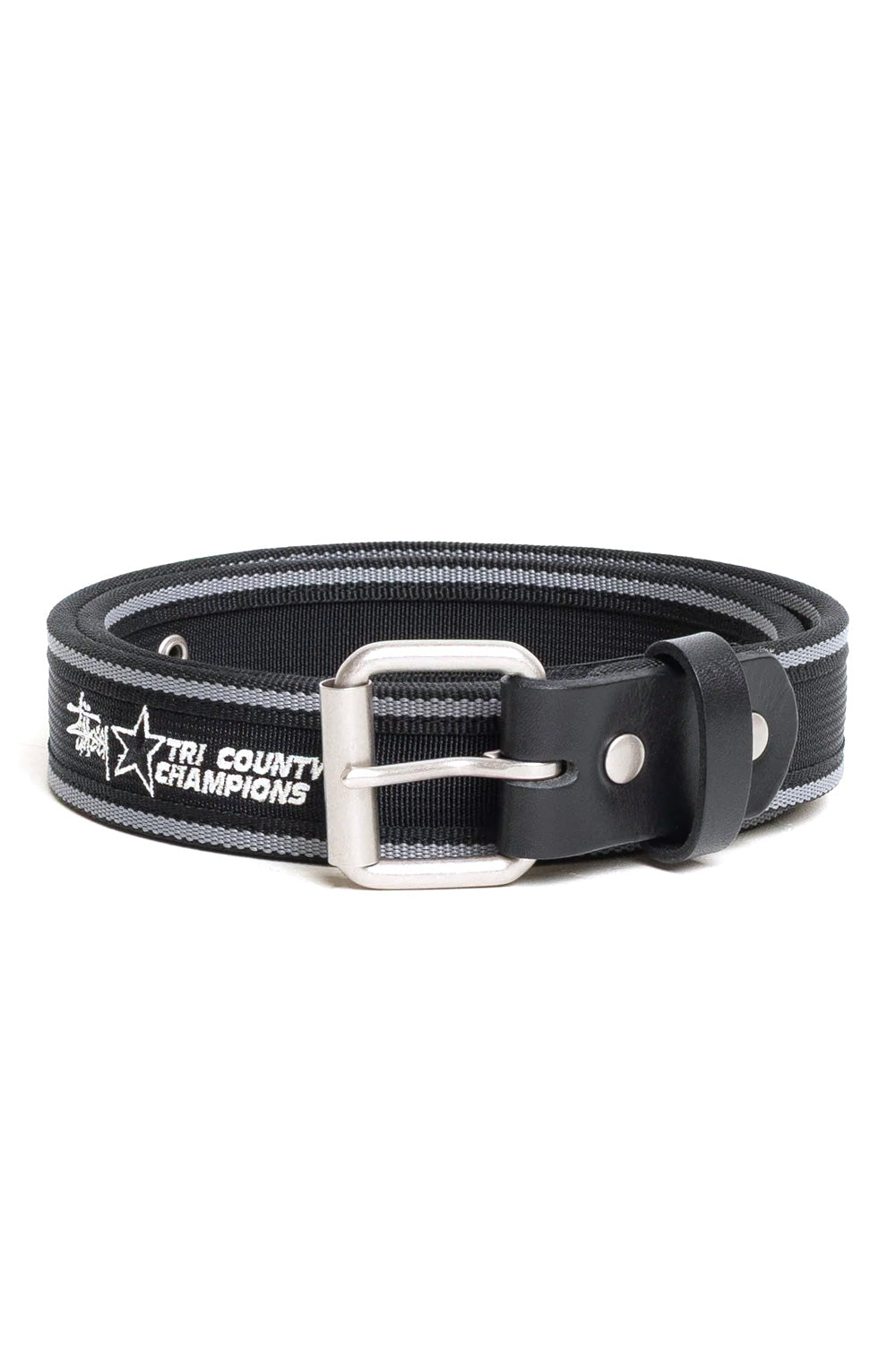 Stüssy Tri County Webbing Belt Black - BONKERS
