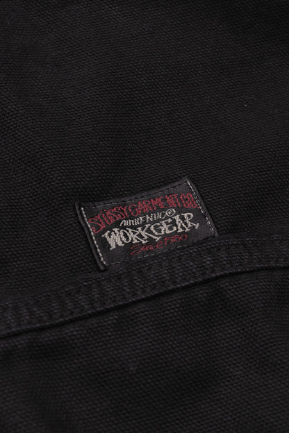 Stussy Unlined Canvas Work Jacket Black - BONKERS