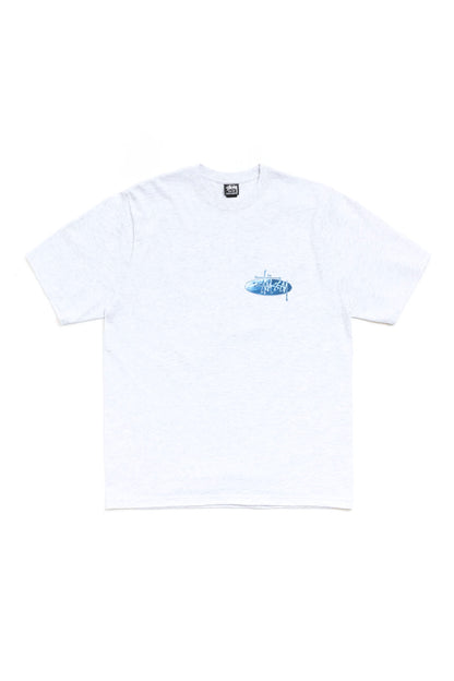 Stüssy Wave Oval T-Shirt Grijs Gevlekt