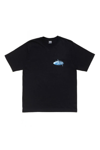 Stüssy Wave Oval T-Shirt Negro