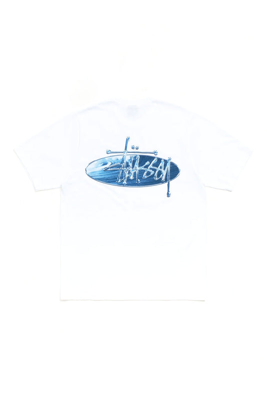 Stüssy Wave Oval T-Shirt White