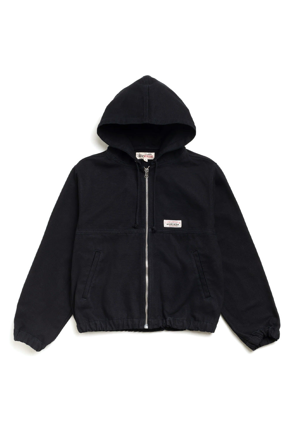 Stüssy Work Jacket Unlined Canvas Black - BONKERS