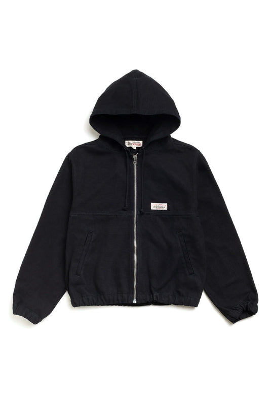 Stüssy Work Jacket Unlined Canvas Black - BONKERS