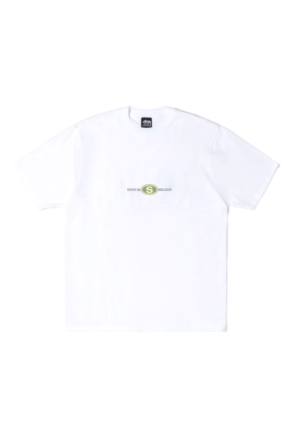 Stussy Worldwide Dot T-Shirt White - BONKERS