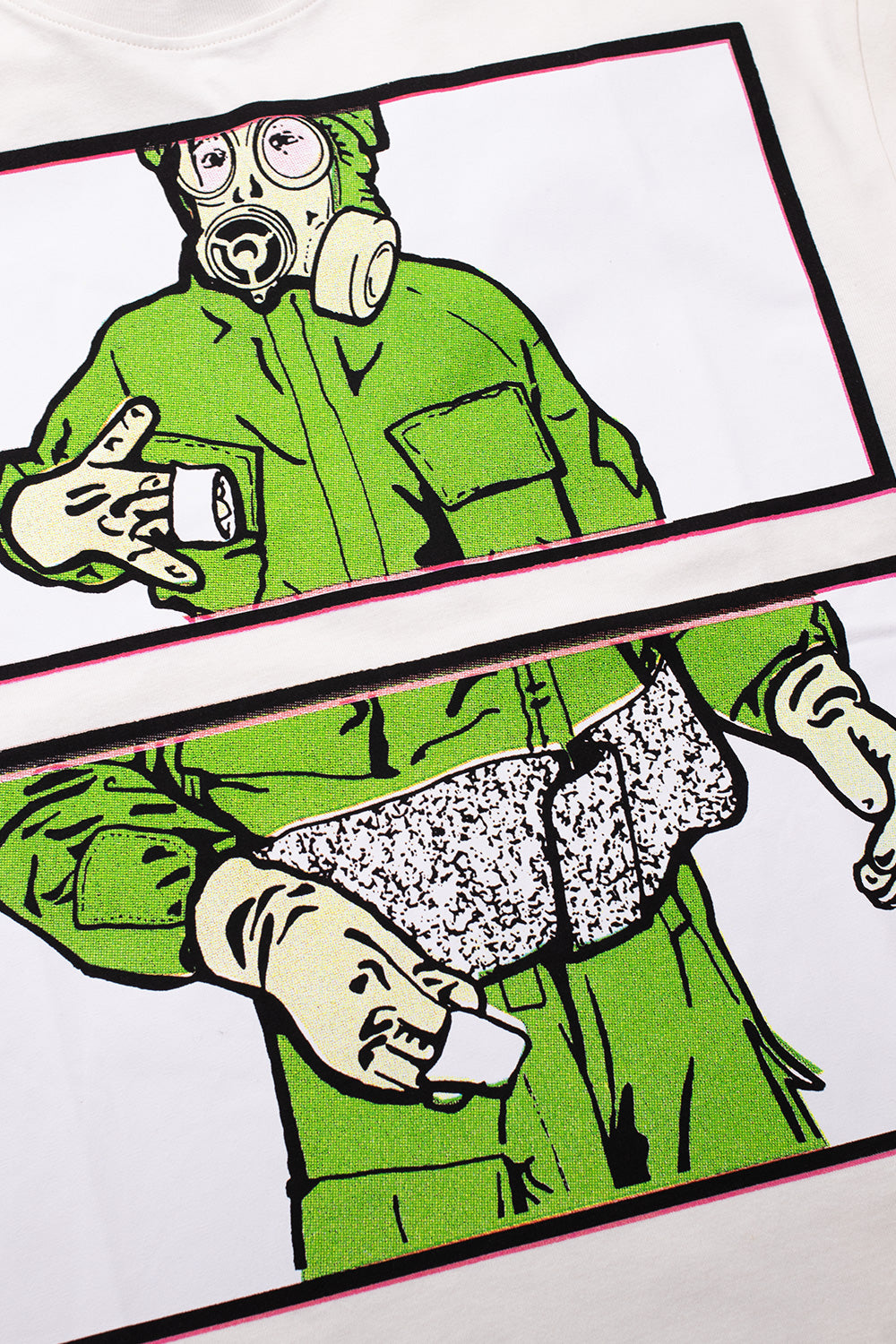 The Trilogy Tapes Gas Mask Instruction Longsleeve Weiss