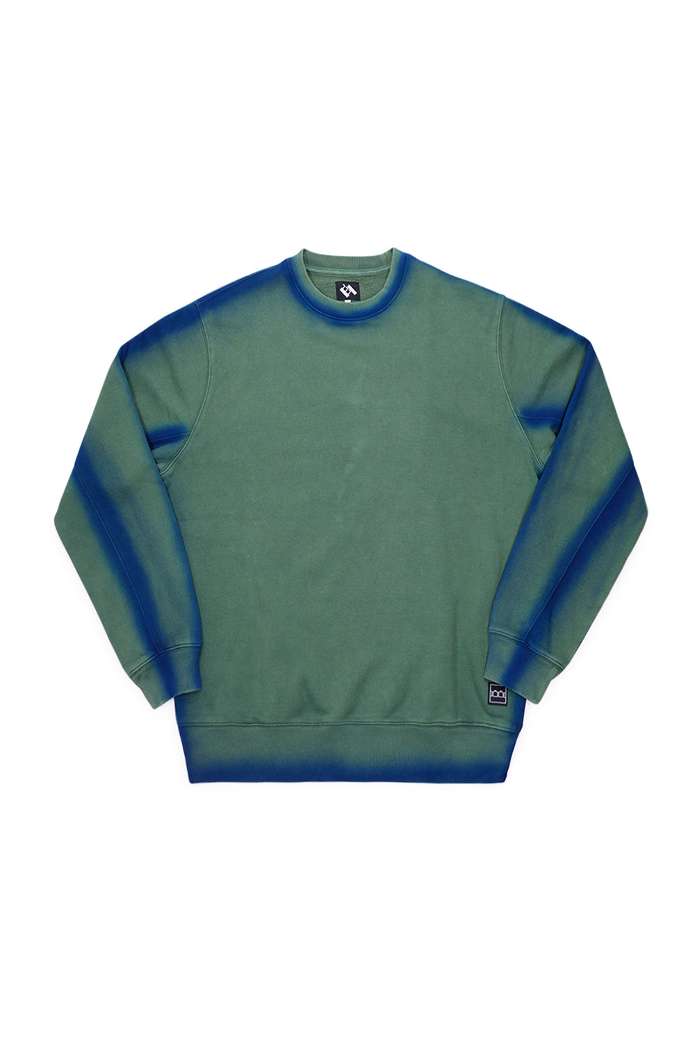 The Trilogy Tapes Overdyed Crewneck Grün / Blau