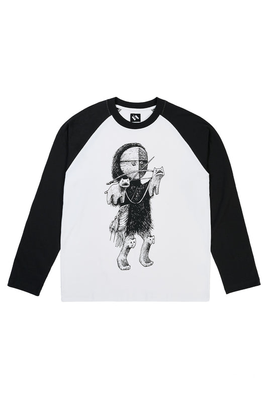 The Trilogy Tapes Siberian Girl Raglan Schwarz / Weiss