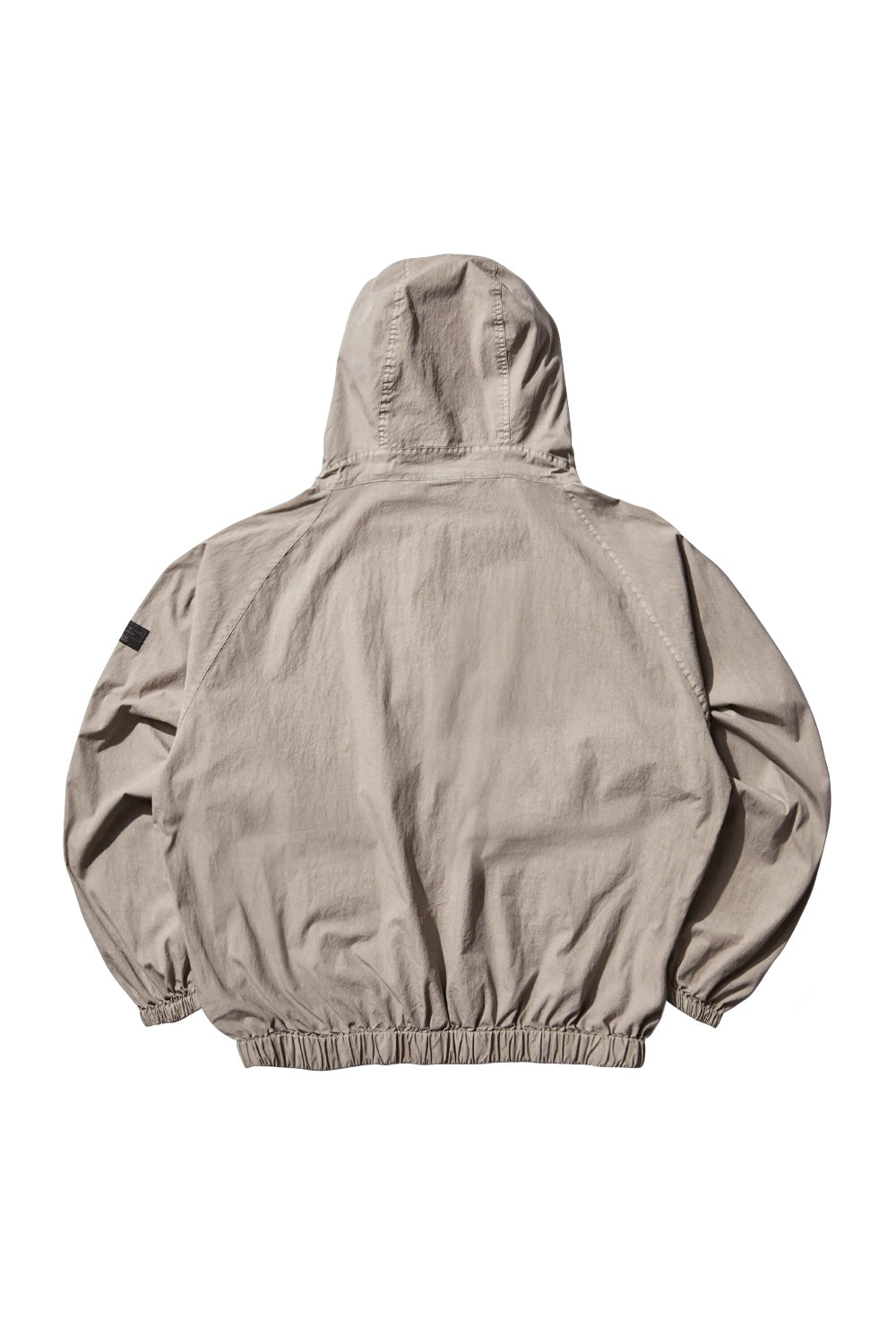 Back view of Umbro Faded Smock Anorak Grey with relaxed fit, elasticated hem and lightweight cotton polyamide shell