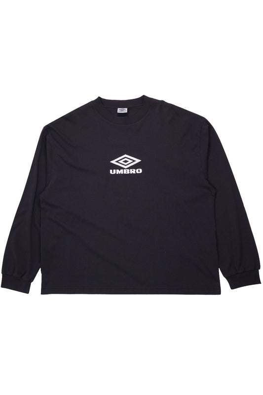 Umbro OG Logo LS Shirt Washed Black - BONKERS