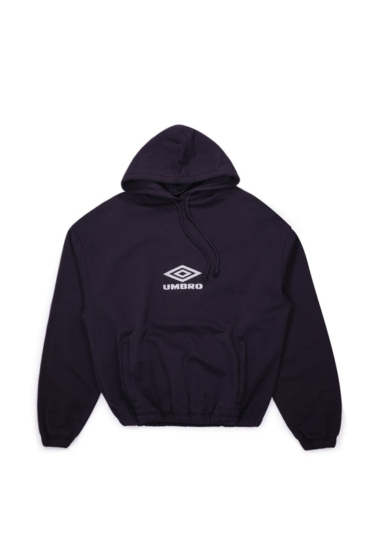 Umbro OG Logo Mask Hoodie Washed Black - BONKERS
